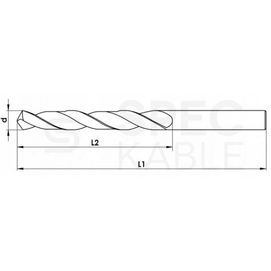 Zestaw polskich werteł do metalu 1-13 mm 25 szt. HSS walcowane BAILDON