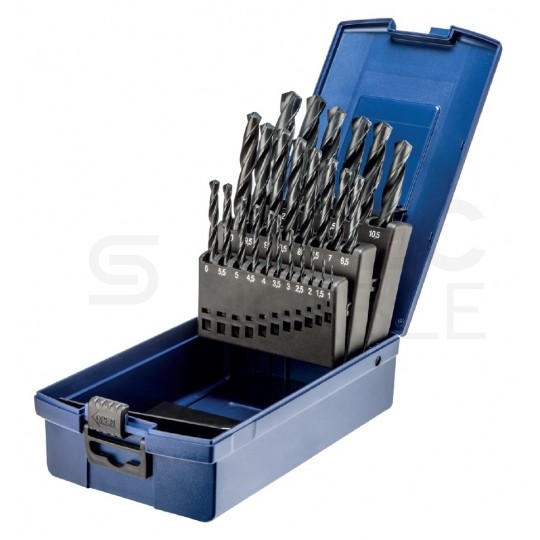 Zestaw polskich werteł do metalu 1-13 mm 25 szt. HSS walcowane BAILDON