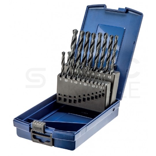 Zestaw polskich wierteł do metalu 1-10 mm 19 szt. BHH walcowane BAILDON