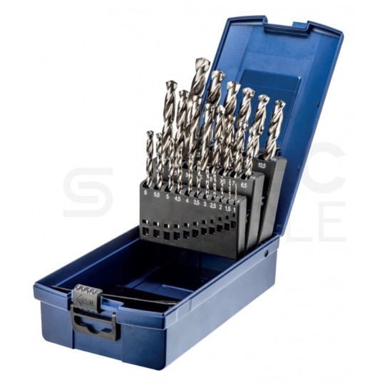 Zestaw polskich wierteł do metalu 1-13 mm 25 szt. HSS-E szlifowane BAILDON