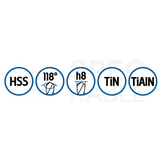 Zestaw polskich wierteł do metalu 1-13 mm 25 szt. HSS szlifowanych BAILDON