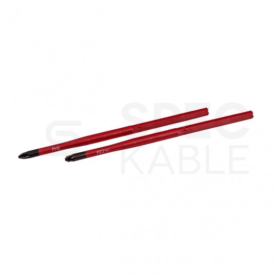 Zestaw rękojeść dynamometryczna 1,5-3,0 Nm + dwie izolowane klingi VDE Z2 oraz PH2