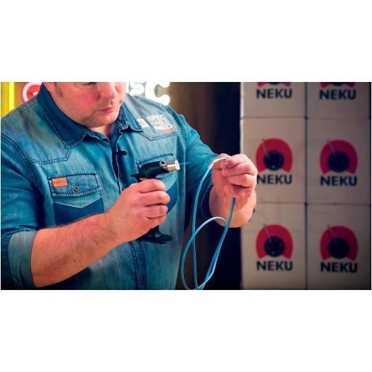 Zestaw rurek termokurczliwych HSCH SGS czarne 10cm NEKU 100szt w pudełku