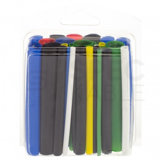Zestaw rurek termokurczliwych RCH1 mix kolorów 5cm RADPOL 22szt w blisterze