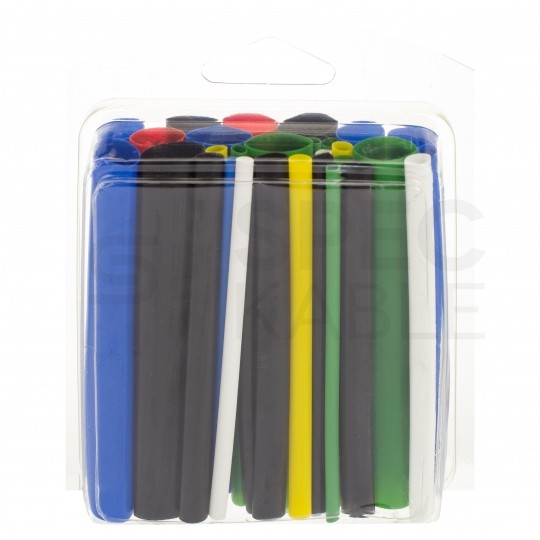 Zestaw rurek termokurczliwych RCH1 mix kolorów 9cm RADPOL 36szt w blisterze