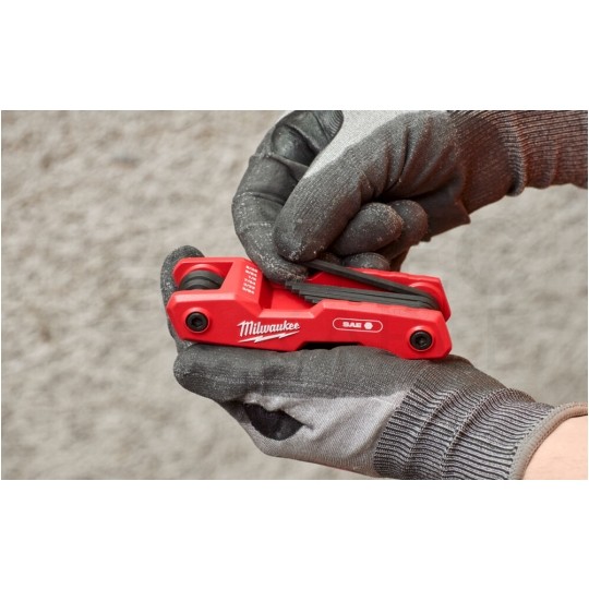 Zestaw składanych kluczy imbusowych HEX 9 szt. MILWAUKEE