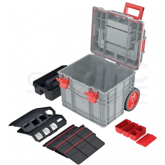 Zestaw skrzyń na narzędzia na kółkach, mobilna 450x380x545mm C-BLOCK ALU Kistenberg KXCS454055-4C - Edycja limitowana