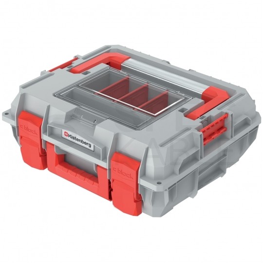 Zestaw skrzyń na narzędzia na kółkach, mobilna 450x380x845mm C-BLOCK ALU Kistenberg KXCAS454085-4C - Edycja limitowana