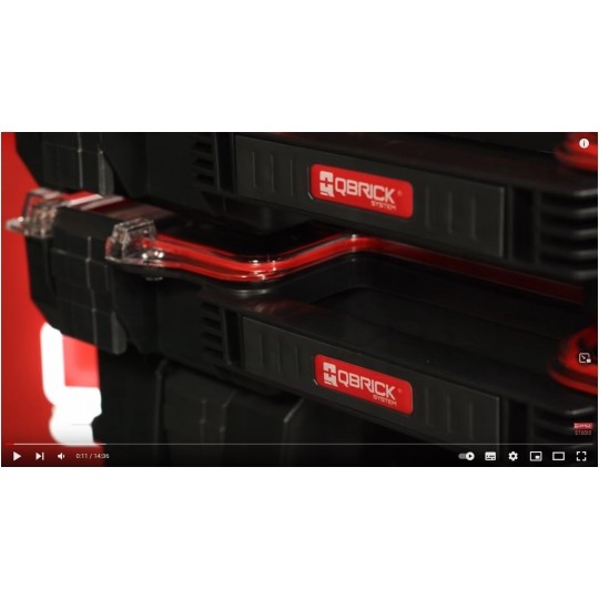 Zestaw skrzynek modułowych na kółkach 3w1: walizka Pro Toolbox + skrzynka Pro Toolbox + skrzynia na kołach Pro Cart Qbrick System PRO SET 1