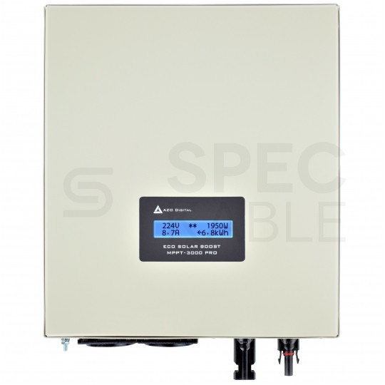 Zestaw solarny 2850W do grzania wody w bojlerach: Przetwornica ECO Solar Boost MPPT-3000 PRO 3,5kW + 7x Panel solarny monokrystaliczny 410W + 2x25mb kabel solarny 4mm2 + złącza MC4