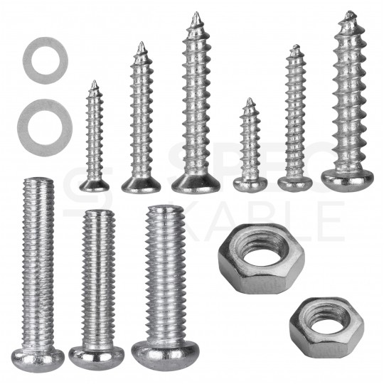 Zestaw śrub i nakrętek 347szt. MAR-POL