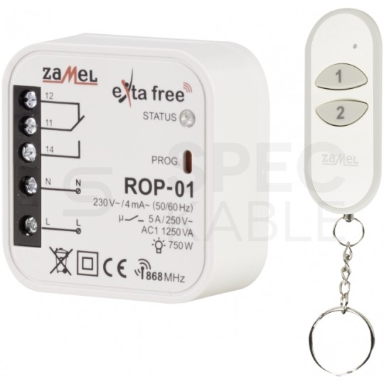 Zestaw sterowania bezprzewodowego RZB-05 ZAMEL EXTA FREE