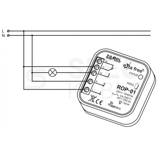 Zestaw sterowania bezprzewodowego RZB-05 ZAMEL EXTA FREE
