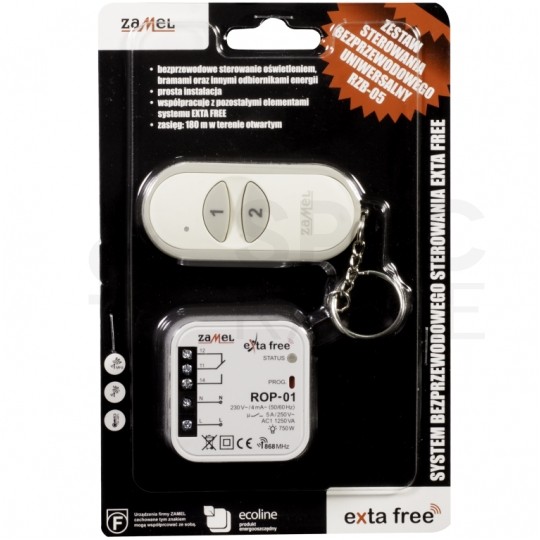 Zestaw sterowania bezprzewodowego RZB-05 ZAMEL EXTA FREE