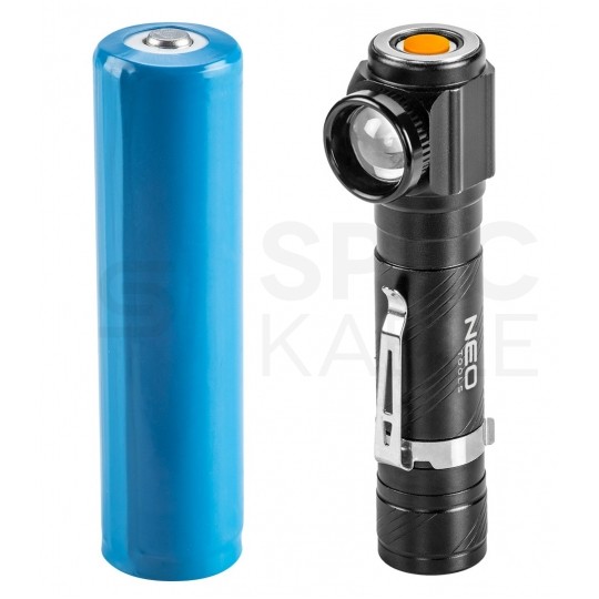 Zestaw survivalowy latarka czołowa, nóż, bransoletka NEO 63-033