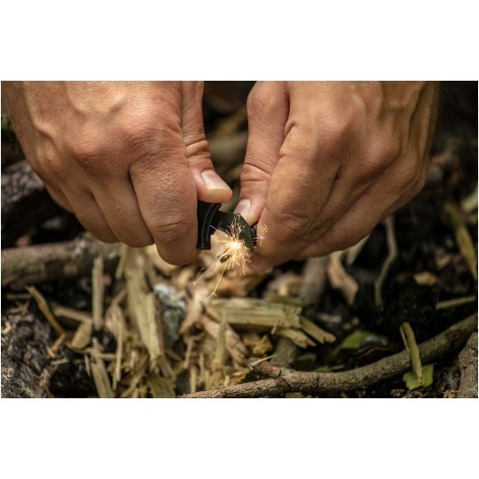 Zestaw survivalowy latarka czołowa, nóż, bransoletka NEO 63-033