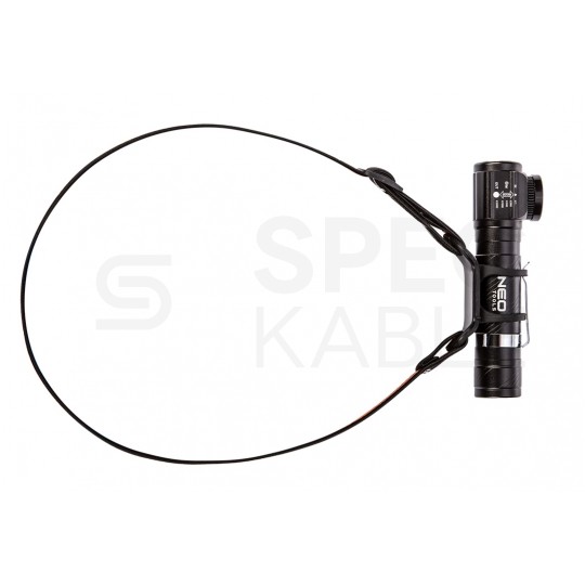 Zestaw survivalowy latarka czołowa, nóż, bransoletka NEO 63-033