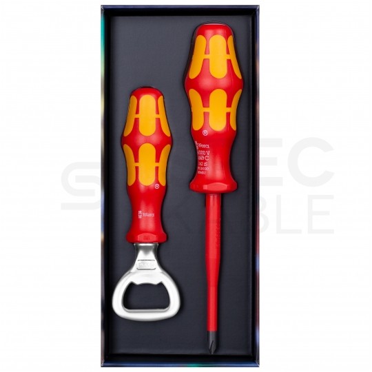 Zestaw świąteczny Wkrętak krzyżakowy PH2 + Otwieracz do butelek Kraftform Christmas 2021 WERA