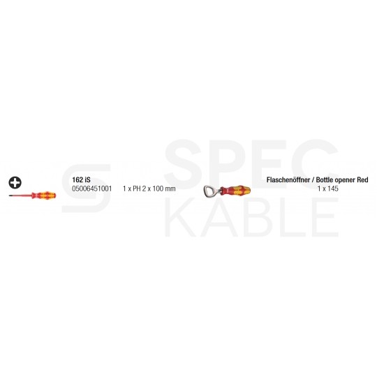 Zestaw świąteczny Wkrętak krzyżakowy PH2 + Otwieracz do butelek Kraftform Christmas 2021 WERA