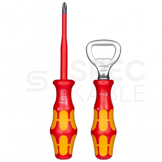 Zestaw świąteczny Wkrętak krzyżakowy PH2 + Otwieracz do butelek Kraftform Christmas 2021 WERA