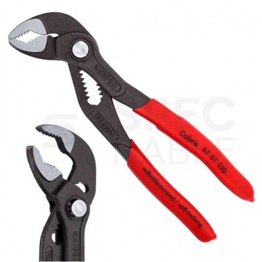 Zestaw Szczypce nastawne Cobra 150mm + Szczypce tnące ze zwiekszonym przełożeniem 160mm w Etui na pasek KNIPEX 00 20 72 V02