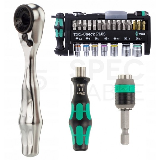 Zestaw Tool-Check Plus z grzechotką 1/4" WERA