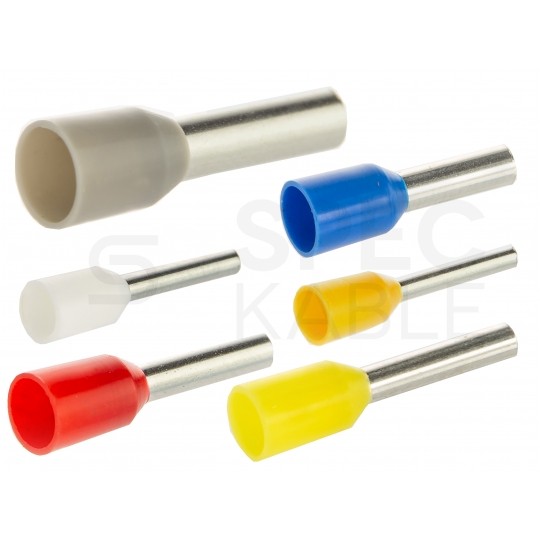 Zestaw tulejek kablowych izolowanych HI / TE DIN 0,5-4,0mm2 600szt w pudełku + zaciskarka 0,25-10mm2 ADELID