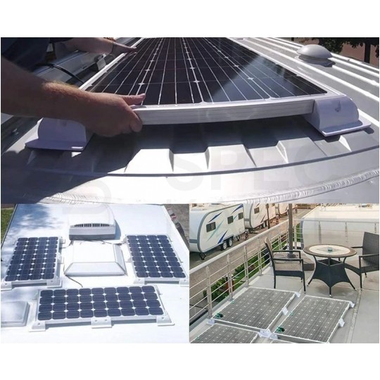 Zestaw uchwytów montażowych do turystycznych paneli solarnych do 100W na kamper