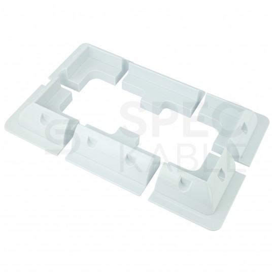 Zestaw uchwytów montażowych + przejściówa dachowa do turystycznych paneli solarnych 100W-180W na kamper