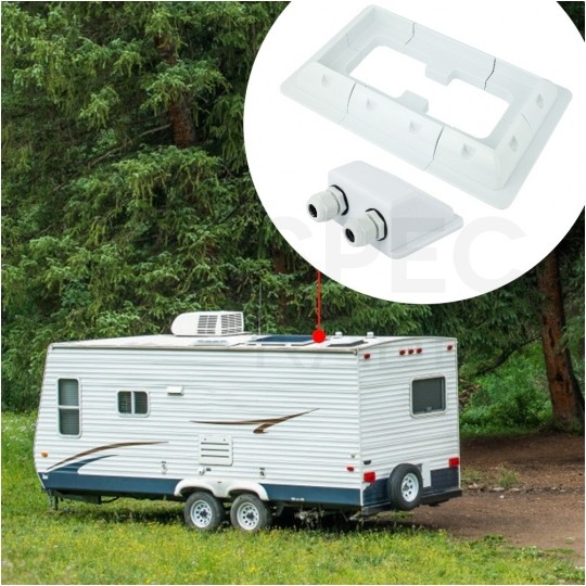 Zestaw uchwytów montażowych + przejściówa dachowa do turystycznych paneli solarnych 100W-180W na kamper