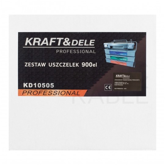 Zestaw uszczelek oringów olejoodpornych 900 szt Kraft&Dele