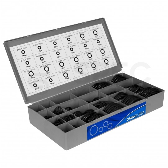 Zestaw uszczelek oringów olejoodpornych 900 szt Kraft&Dele