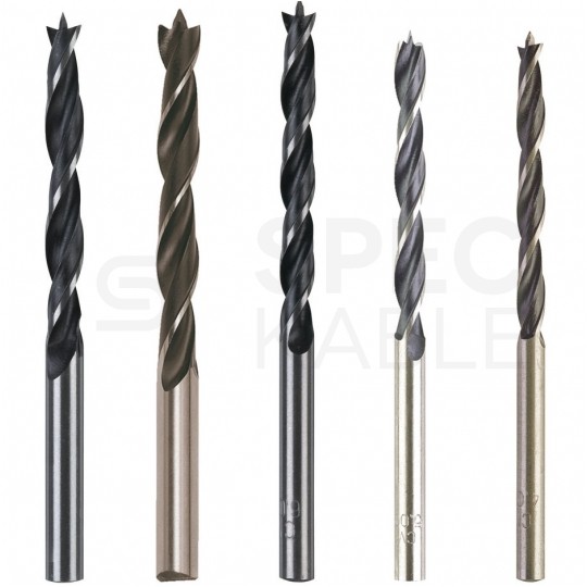 Zestaw wierteł czołowych do drewna i płyt wiórowych 4-10mm w kasecie 5szt MILWAUKEE