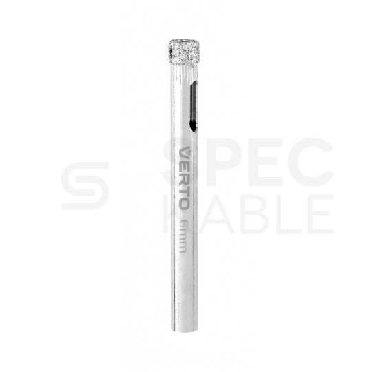 Zestaw wierteł diamentowych z prowadnicą do obróbki twardych materiałów 4-12mm 8szt. VERTO 60H840