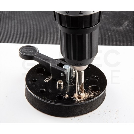 Zestaw wierteł diamentowych z prowadnicą do obróbki twardych materiałów 5-12mm w walizce 5szt. GRAPHITE 55H541