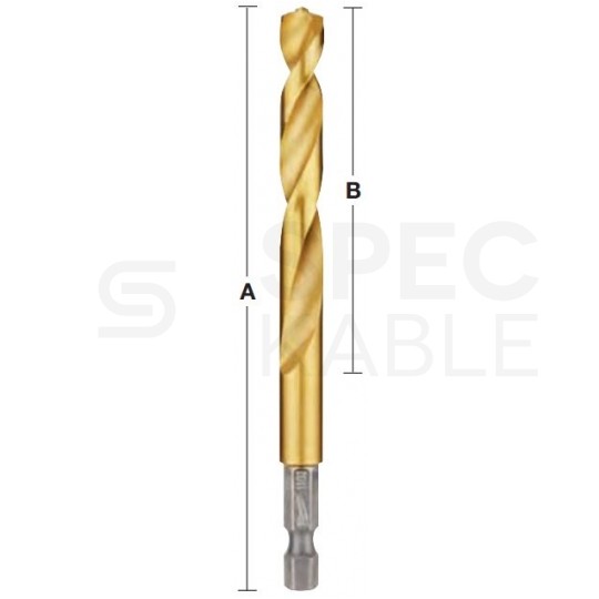 Zestaw wierteł do metalu 10 sztuk HSS-G Tin 3-10mm Shockwave MILWAUKEE