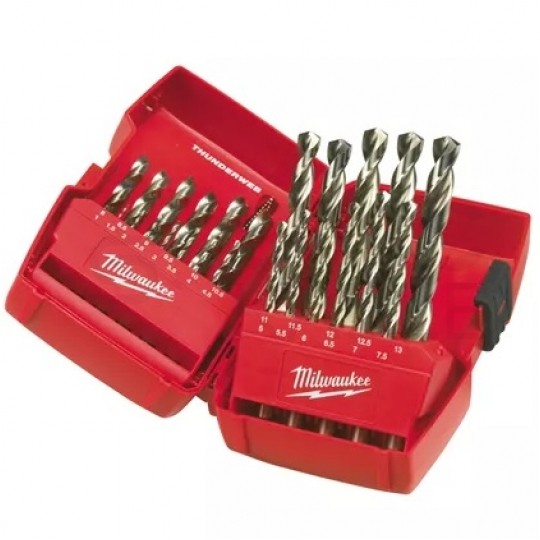 Zestaw wierteł do metalu 25szt. HSS-G 1-13mm MILWAUKEE