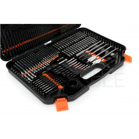 Zestaw wierteł (HSS), bitów i otwornic 246szt. w walizce Kraft&Dele KD999