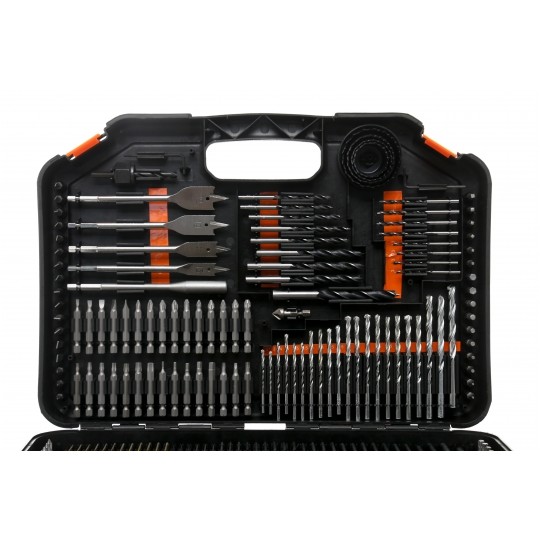 Zestaw wierteł (HSS), bitów i otwornic 246szt. w walizce Kraft&Dele KD999