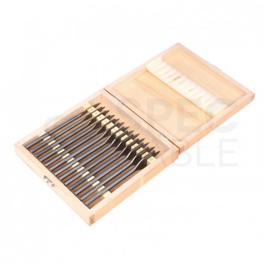 Zestaw wierteł łopatkowych do drewna 13szt. Kraft&Dele