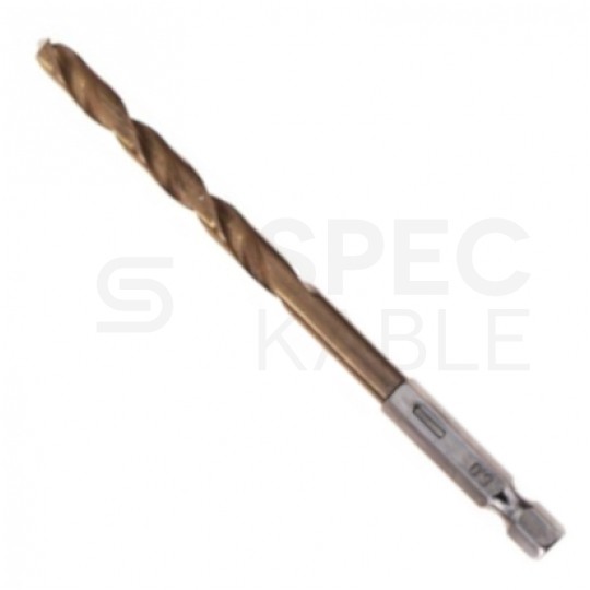 Zestaw wierteł tytanowych do metalu HSS 13 szt. Kraft&Dele