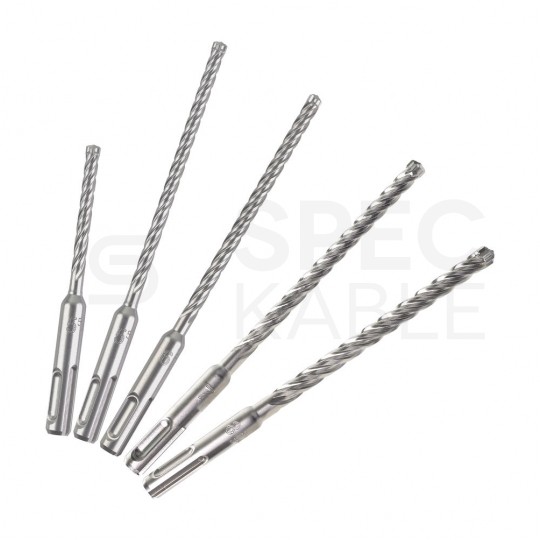 Zestaw wiertła do betonu SDS-PLUS 5 sztuk fi.5,5-8mm MX4 MILWAUKEE