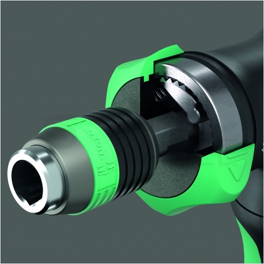 Zestaw wkrętaków i bitów 13 sztuk: rękojeść pistoletowa z funkcją grzechotki + 6 trzpieni + 6 bitów Kraftform Kompakt Pistol RA-R 2 Kraftform WERA