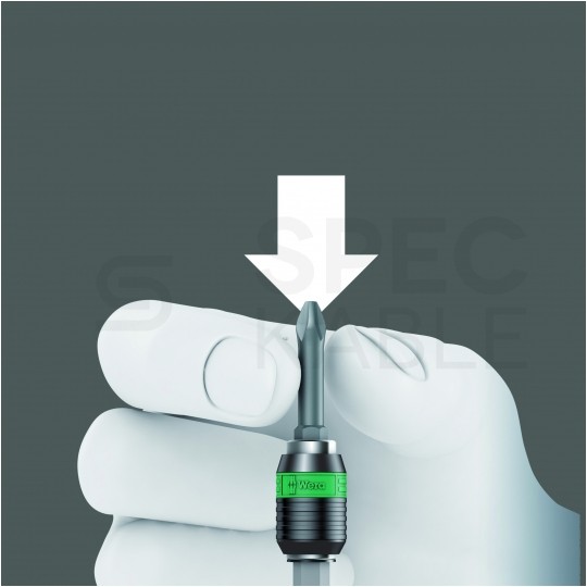 Zestaw wkrętaków i bitów 13 sztuk: rękojeść pistoletowa z funkcją grzechotki + 6 trzpieni + 6 bitów Kraftform Kompakt Pistol RA-R 2 Kraftform WERA