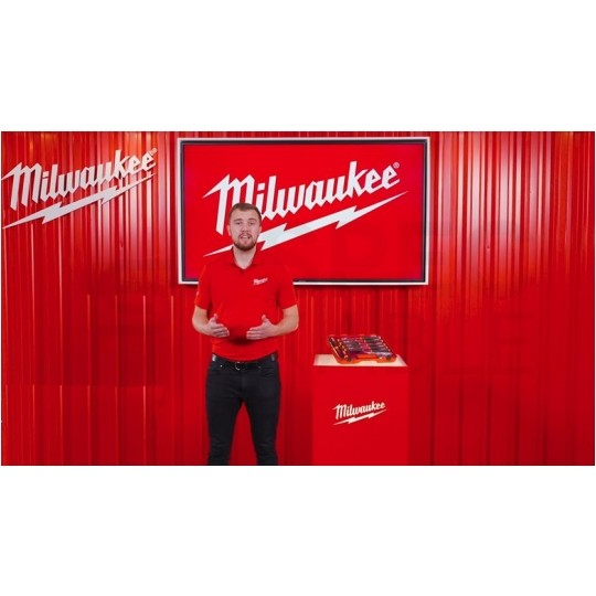 Zestaw wkrętaków izolowanych dla elektryka 5 sztuk: 2x płaskie PŁ + 2x krzyżowe PH + próbnik 1kV VDE MILWAUKEE