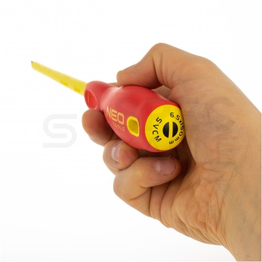 Zestaw wkrętaków izolowanych dla elektryka 5 sztuk: 3x płaskie PŁ + 2x krzyżowe PH 1kV NEO 04-220