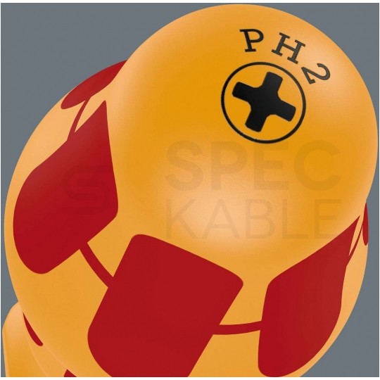 Zestaw wkrętaków izolowanych dla elektryka 6 sztuk: 4x płaskie PŁ + 2x krzyżowe PH 1kV VDE Kraftform WERA