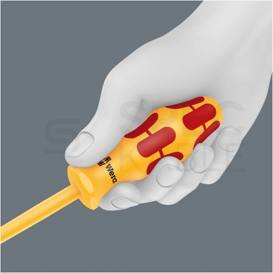 Zestaw wkrętaków izolowanych dla elektryka 6 sztuk: 4x płaskie PŁ + 2x krzyżowe PH 1kV VDE Kraftform WERA