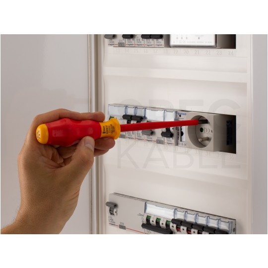 Zestaw wkrętaków izolowanych dla elektryka 7 sztuk: 4x płaskie PŁ + 2x krzyżowe PH + próbnik 1kV VDE Comfort WERA