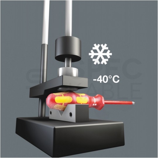 Zestaw wkrętaków izolowanych ze zredukowaną średnicą trzpienia i rękojeści dla elektryka VDE 1kV 7 szt WERA